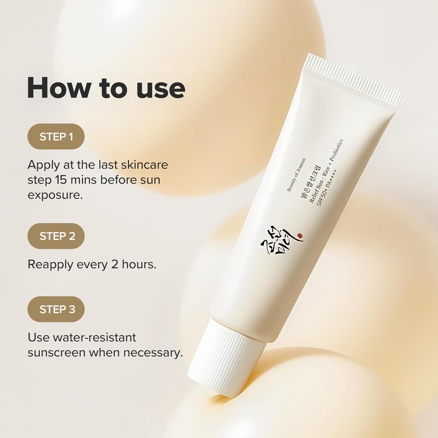Beauty of Joseon Relief Sun: Rice + Probiotics SPF50+ PA++++ 50 ml - Imagen 4