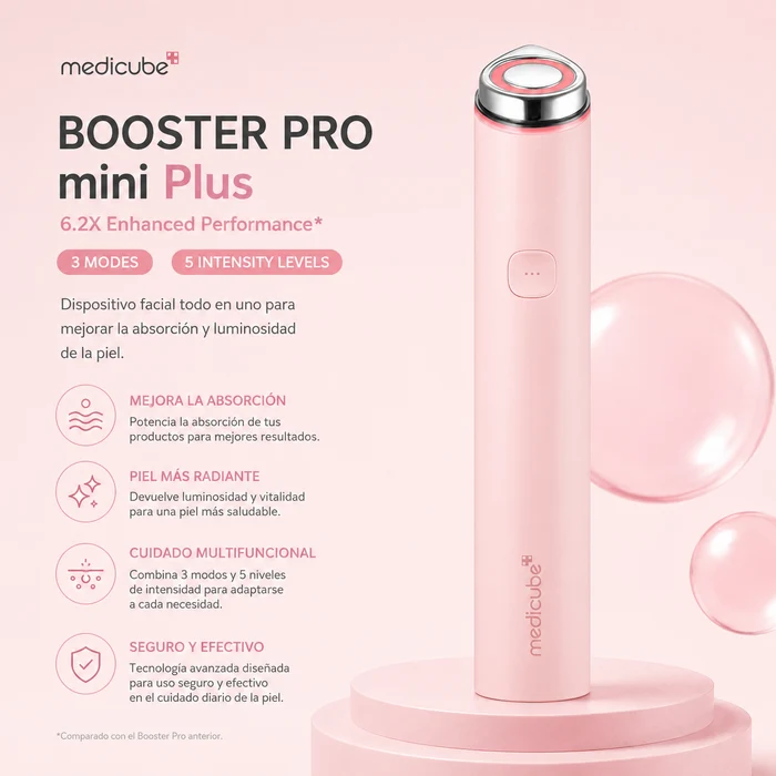 MEDICUBE – Booster Pro mini PLUS pink – Dispositivo Facial Potenciador de Skincare - Imagen 2